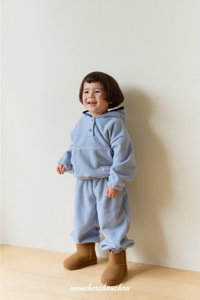 Moncher Chouchou - Korean Baby Fashion - #babyclothing - Mellow Fleece Set Up