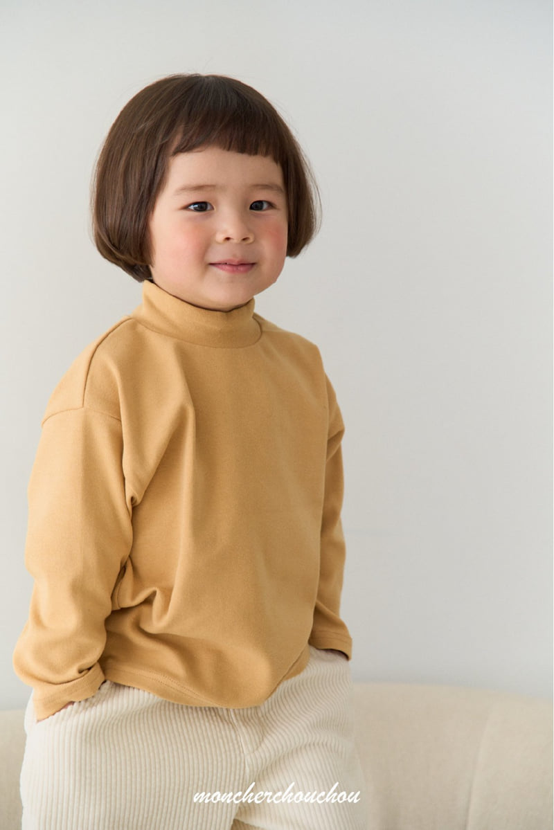 Moncher Chouchou - Korean Baby Fashion - #babyclothing - Claude Mock Neck Tee - 12