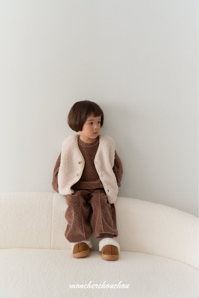 Moncher Chouchou - Korean Baby Fashion - #babyclothing - Lodi Fleece Vest - 11