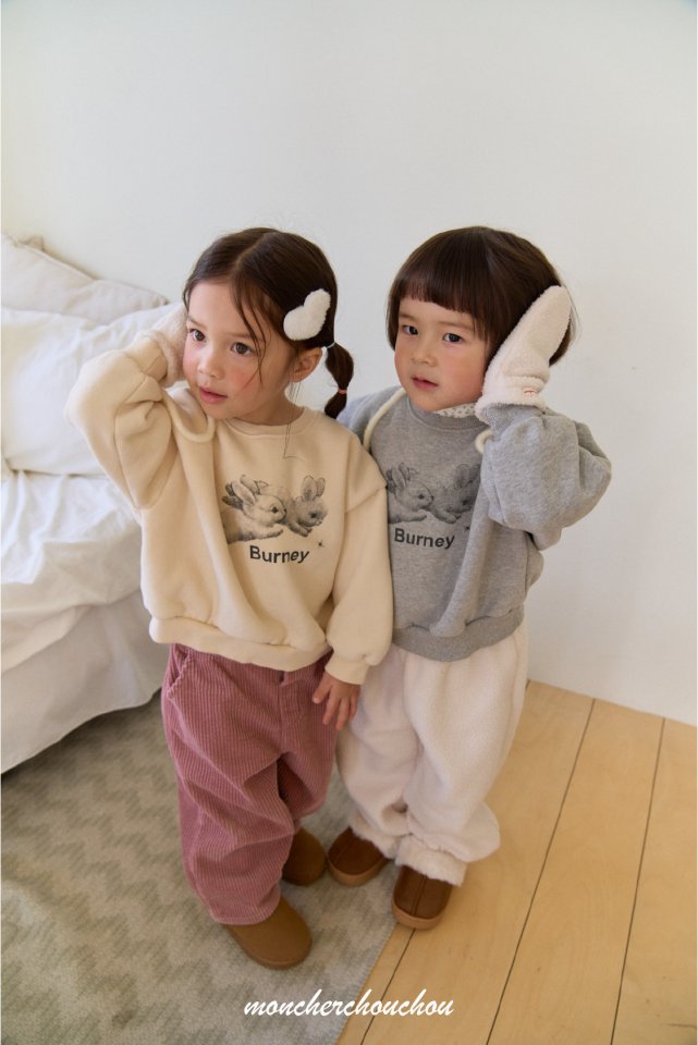 Moncher Chouchou - Korean Baby Fashion - #babyfashion - Black Rabbit Sweatshirt - 8