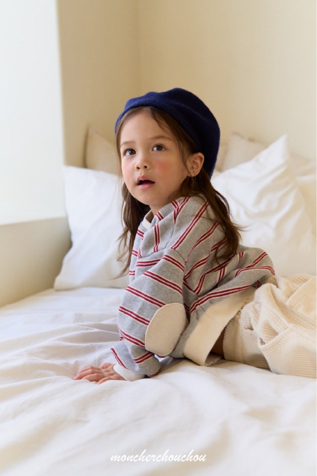 Moncher Chouchou - Korean Baby Fashion - #babyfever - Roha Stripe Sweatshirt - 7
