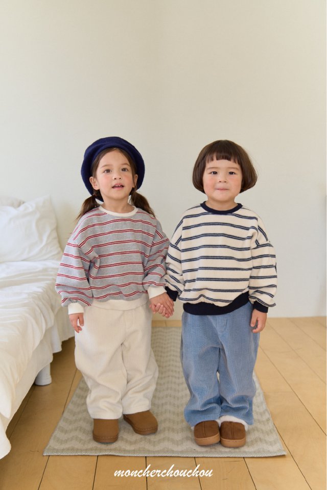 Moncher Chouchou - Korean Baby Fashion - #babyoninstagram - Roha Stripe Sweatshirt - 10