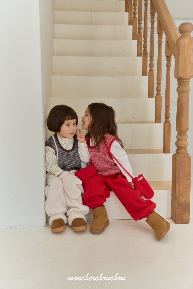 Moncher Chouchou - Korean Baby Fashion - #babyoninstagram - Betty Knit Vest - 3