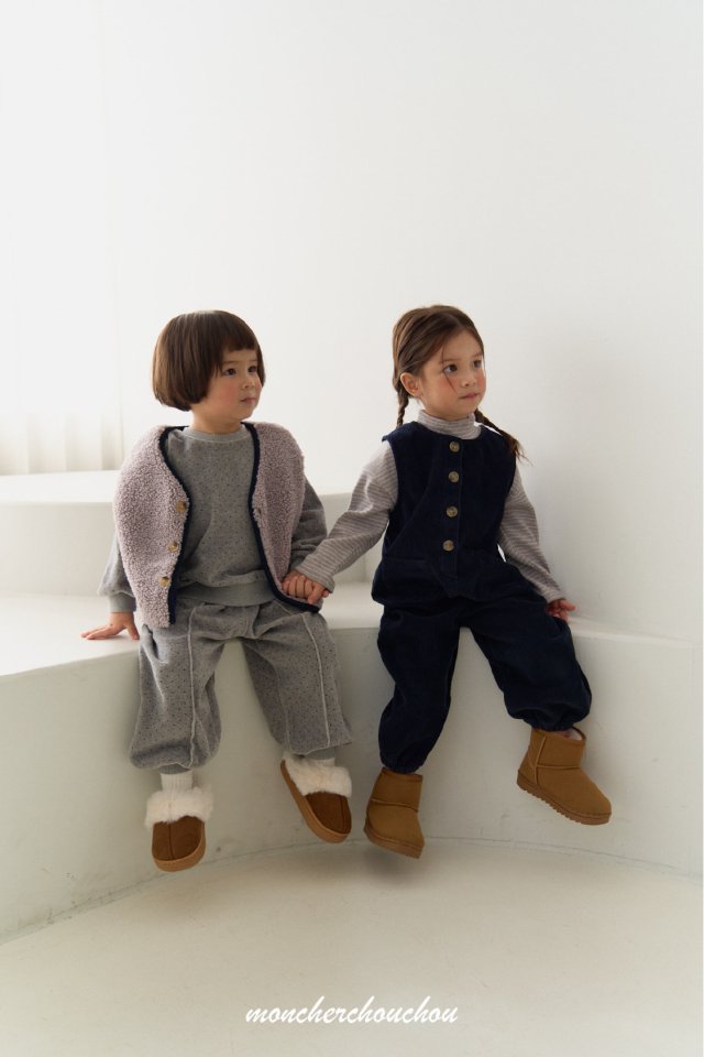 Moncher Chouchou - Korean Baby Fashion - #babyoninstagram - Lodi Fleece Vest