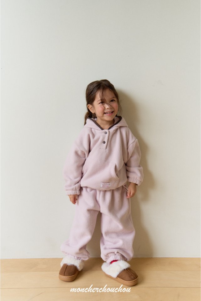 Moncher Chouchou - Korean Baby Fashion - #babyootd - Mellow Fleece Set Up - 7