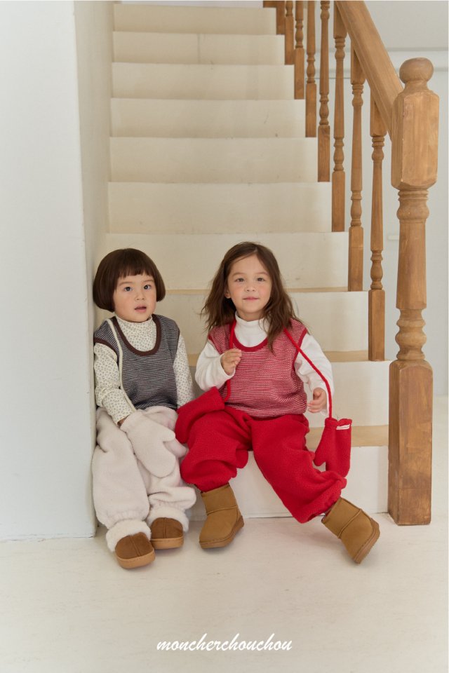 Moncher Chouchou - Korean Baby Fashion - #babyoninstagram - Betty Knit Vest - 4