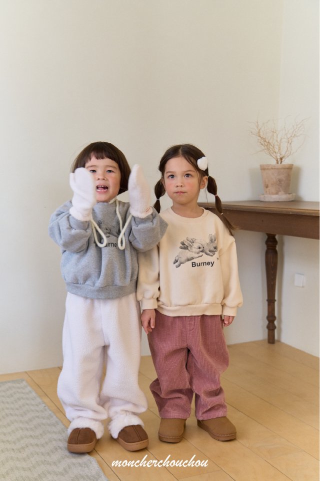 Moncher Chouchou - Korean Baby Fashion - #babyoutfit - Lodu Fleece Pants - 3