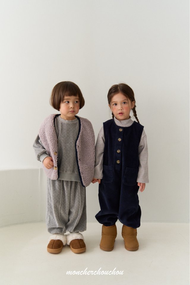 Moncher Chouchou - Korean Baby Fashion - #babyoutfit - Lodi Fleece Vest - 3