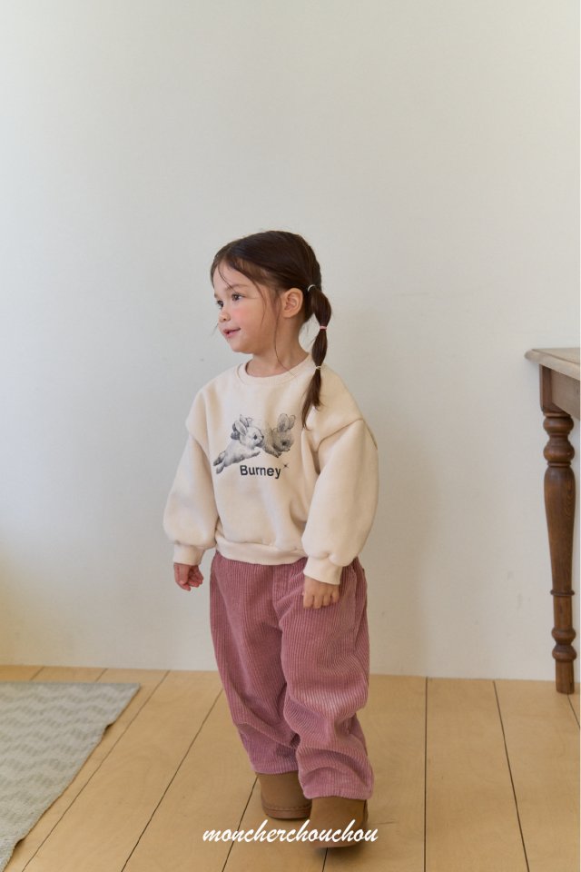 Moncher Chouchou - Korean Baby Fashion - #babywear - Black Rabbit Sweatshirt