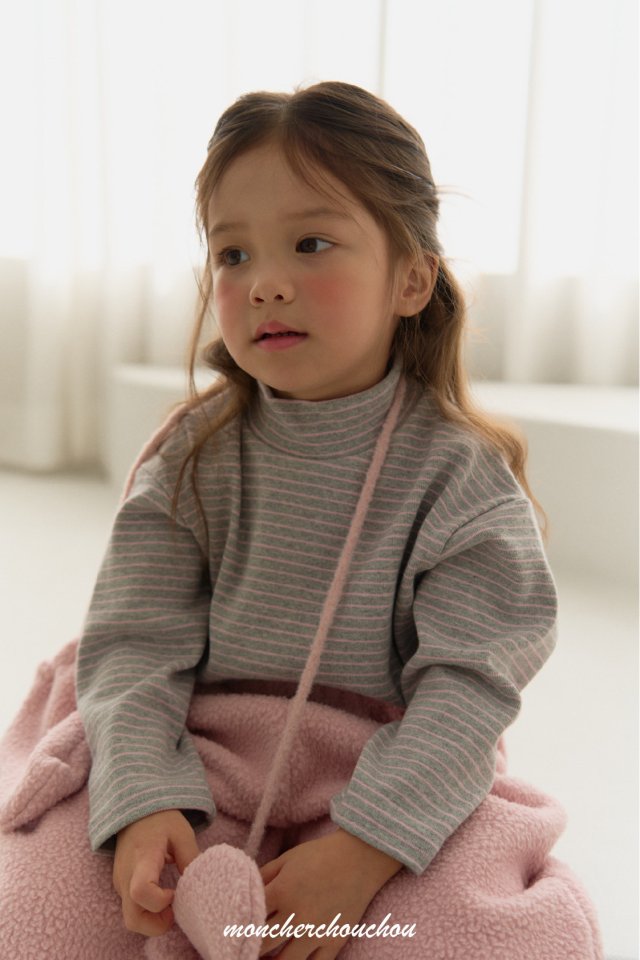 Moncher Chouchou - Korean Baby Fashion - #babywear - Claude Mock Neck Tee - 6