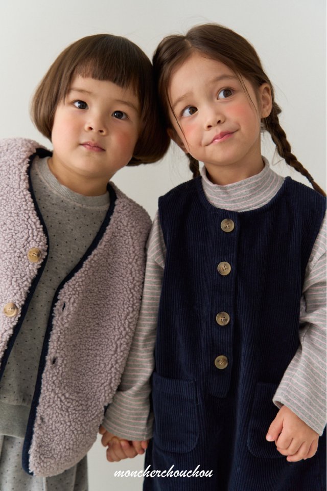 Moncher Chouchou - Korean Baby Fashion - #babywear - Lodi Fleece Vest - 5