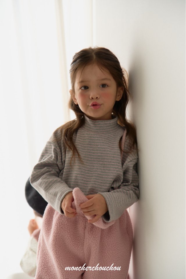 Moncher Chouchou - Korean Baby Fashion - #onlinebabyboutique - Claude Mock Neck Tee - 7