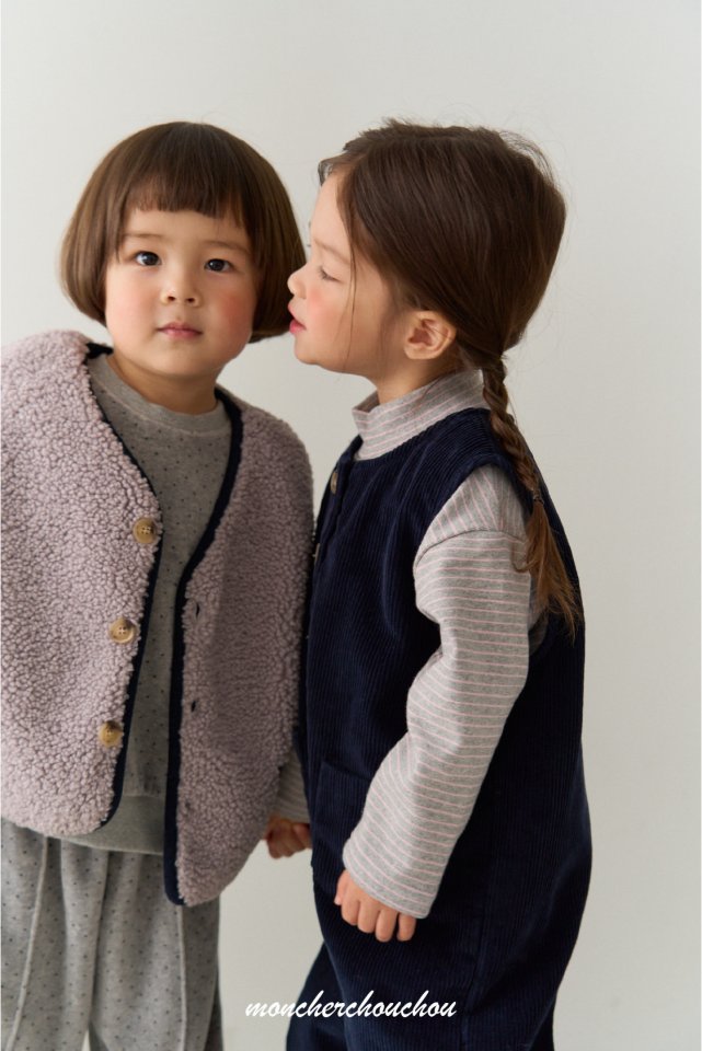 Moncher Chouchou - Korean Baby Fashion - #onlinebabyshop - Lodi Fleece Vest - 7