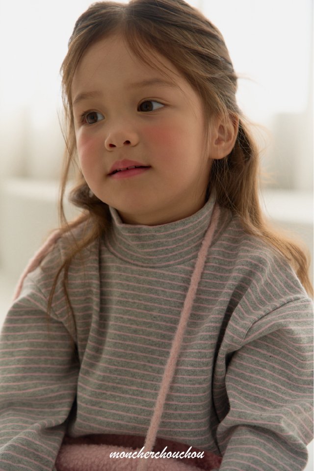 Moncher Chouchou - Korean Baby Fashion - #smilingbaby - Claude Mock Neck Tee - 9