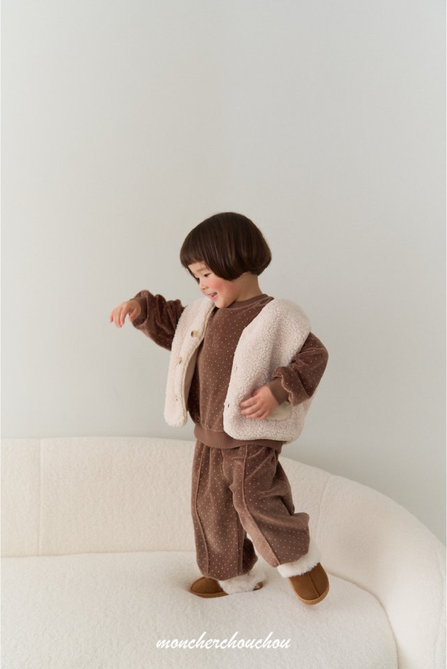 Moncher Chouchou - Korean Baby Fashion - #smilingbaby - Lodi Fleece Vest - 8