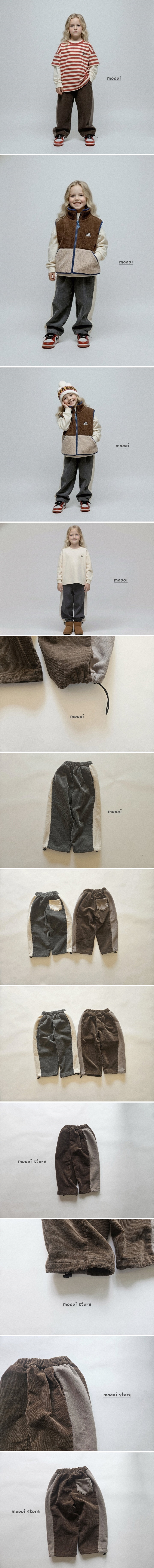 Mooi Store - Korean Children Fashion - #kidzfashiontrend - Corduroy String Pants - 2