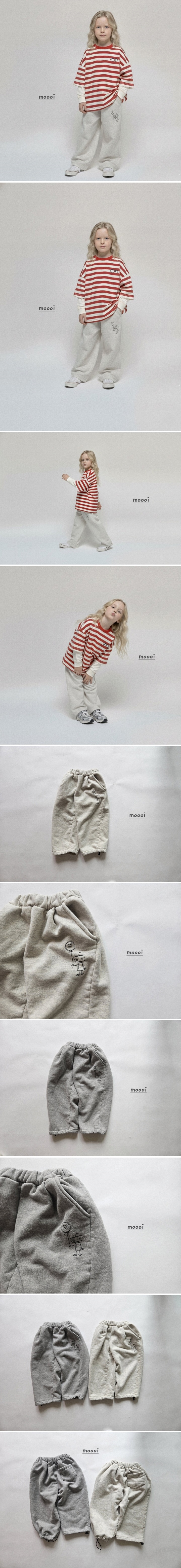 Mooi Store - Korean Children Fashion - #minifashionista - Robot Fleece String Pants - 2
