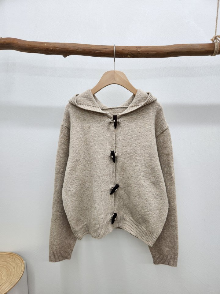 Most - Korean Women Fashion - #womensfashion - Toggle Hood Knit - 3