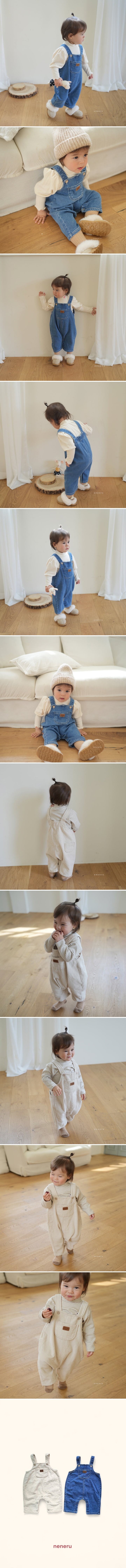 Neneru - Korean Baby Fashion - #babyboutiqueclothing - Leo Bebe Overall Pants - 2