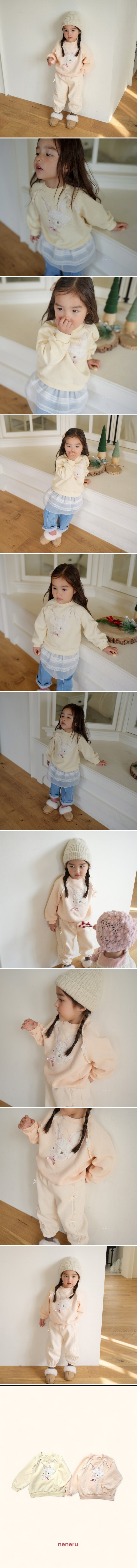 Neneru - Korean Baby Fashion - #babyclothing - Rabbit Bonnet Tee - 2