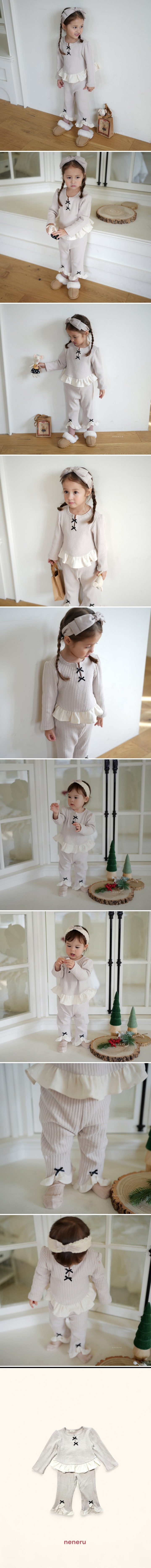 Neneru - Korean Baby Fashion - #babyfashion - Louis Ribbed Set - 2