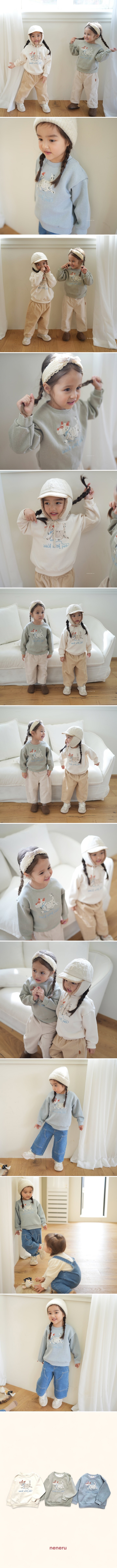 Neneru - Korean Baby Fashion - #babyoninstagram - Puppy Chain Sweatshirt - 2