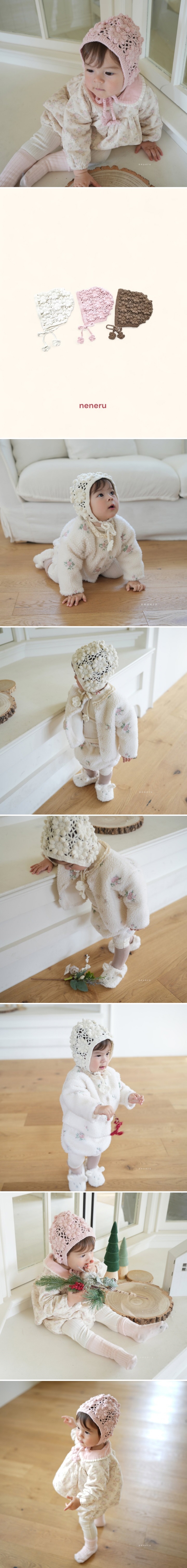 Neneru - Korean Baby Fashion - #babyoutfit - Pompom Bonnet