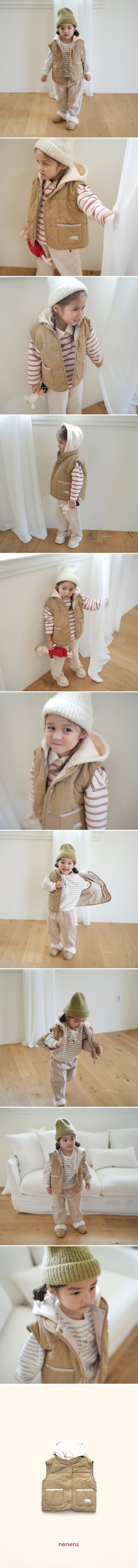Neneru - Korean Children Fashion - #littlefashionista - Hoho Padded Vest - 2