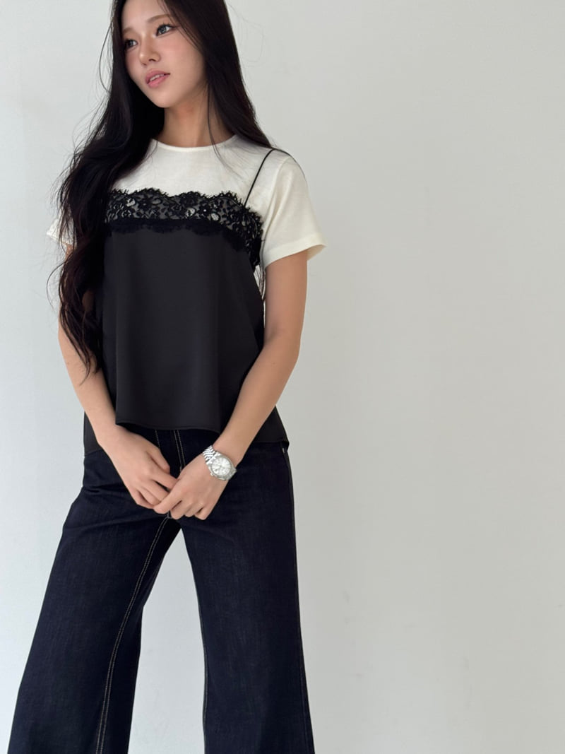 Neroli36 - Korean Women Fashion - #momslook - Cord Lace Blouse - 7