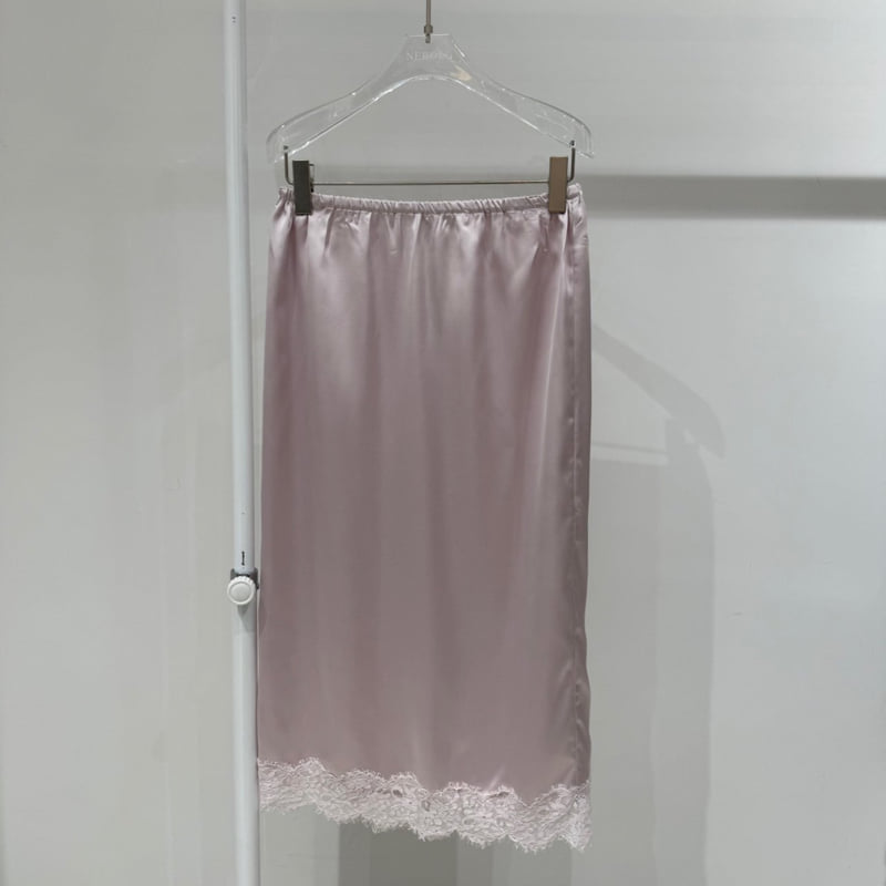 Neroli36 - Korean Women Fashion - #momslook - Cord Satin Skirt - 2