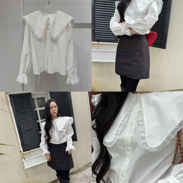 Neroli36 - Korean Women Fashion - #momslook - H Mare Blouse - 3