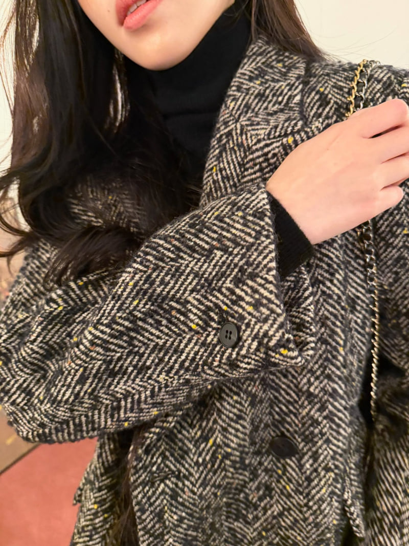 Neroli36 - Korean Women Fashion - #momslook - M Herringbone Jacket - 12
