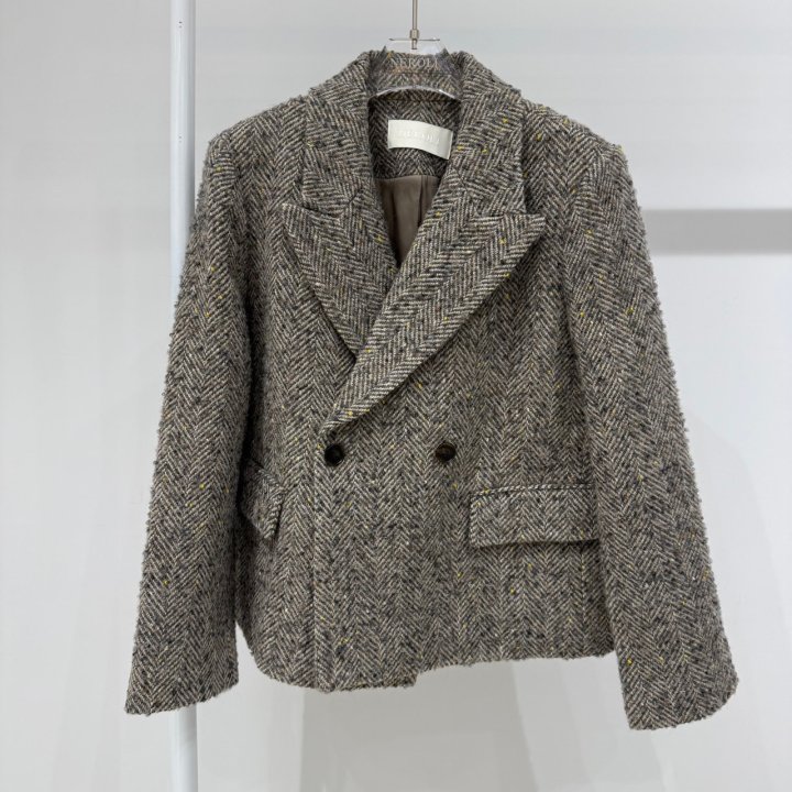 Neroli36 - Korean Women Fashion - #momslook - M Herringbone Jacket - 2
