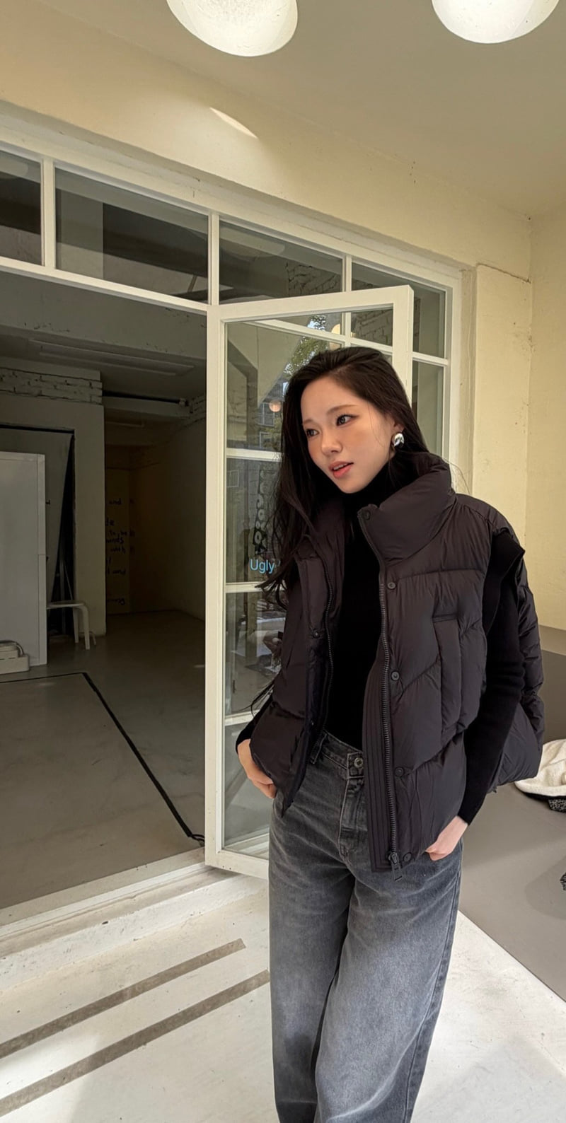 Neroli36 - Korean Women Fashion - #momslook - M Layered Duck Down Vest - 10
