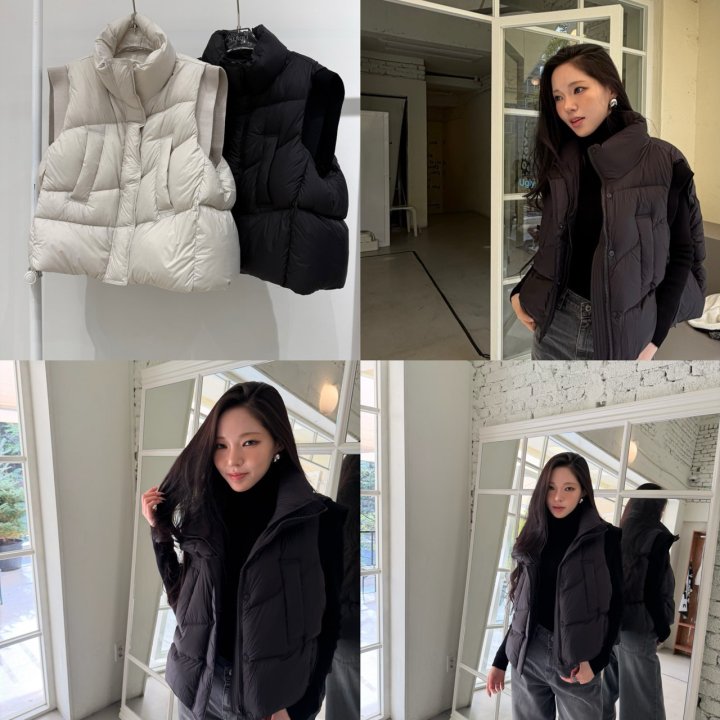 Neroli36 - Korean Women Fashion - #womensfashion - M Layered Duck Down Vest - 4
