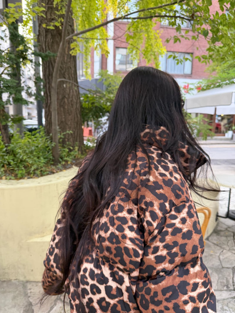 Neroli36 - Korean Women Fashion - #momslook - M Leopard Padding Jacket - 9