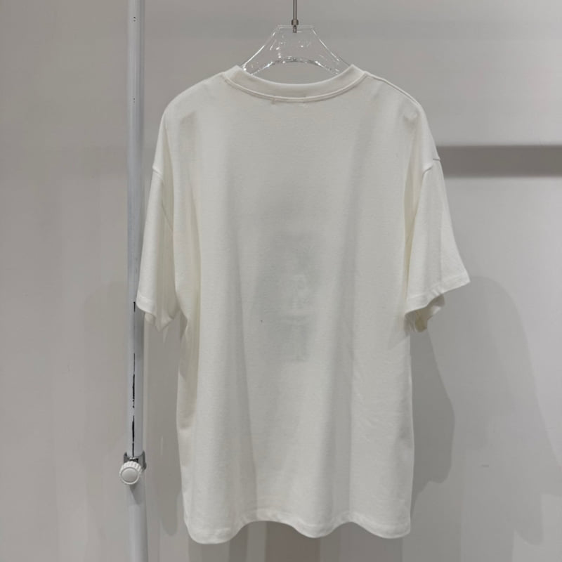 Neroli36 - Korean Women Fashion - #momslook - Bear Short Sleeve Tee - 3