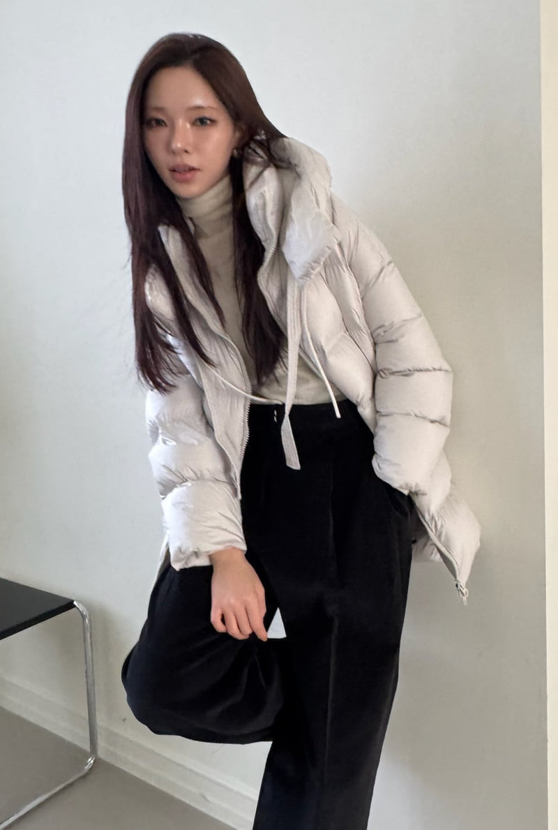 Neroli36 - Korean Women Fashion - #momslook - M Lemer Half Padding Jacket - 5