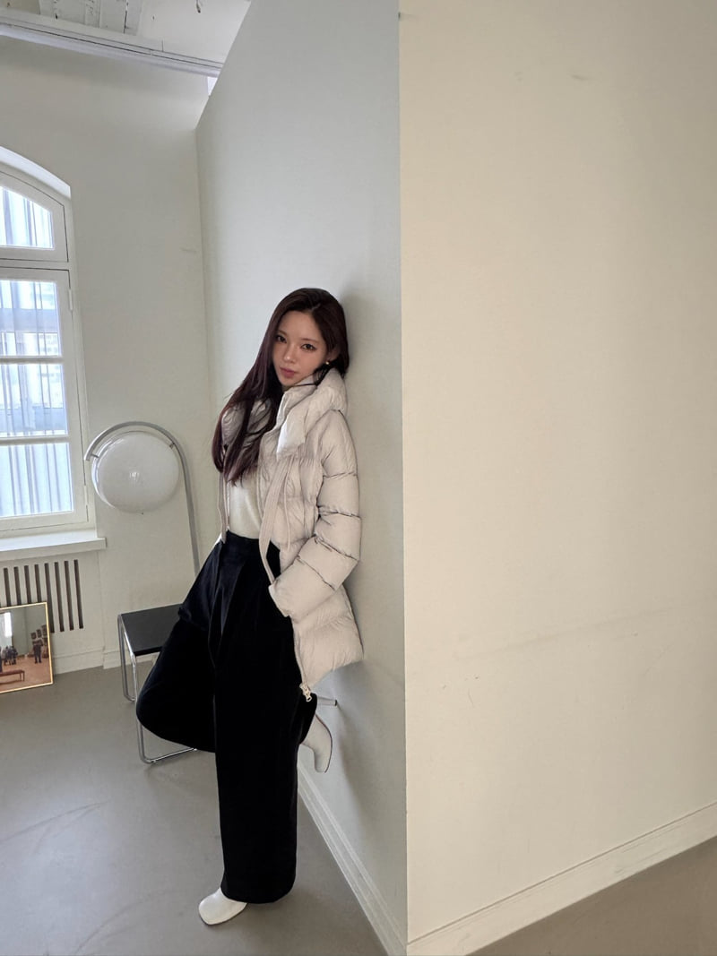 Neroli36 - Korean Women Fashion - #momslook - M Lemer Half Padding Jacket - 7