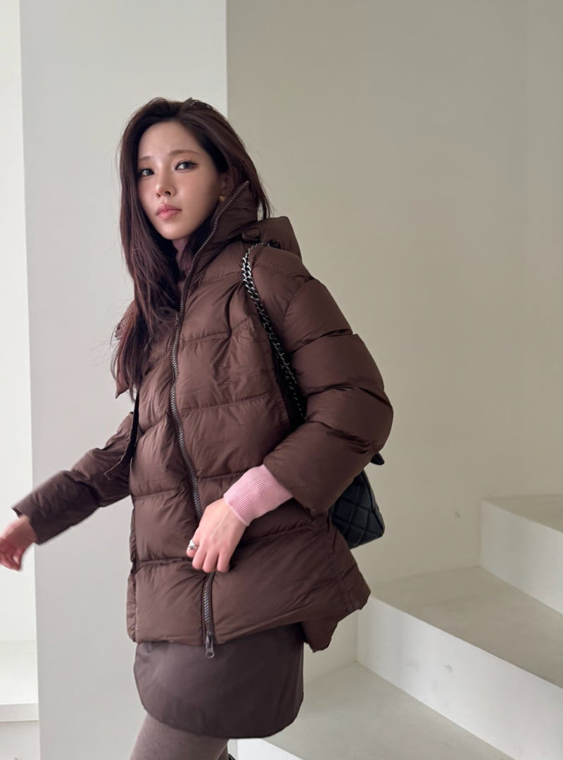 Neroli36 - Korean Women Fashion - #momslook - M Lemer Half Padding Jacket - 9