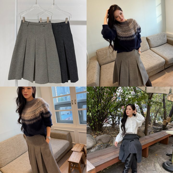 Neroli36 - Korean Women Fashion - #womensfashion - Pleated Skirt - 4