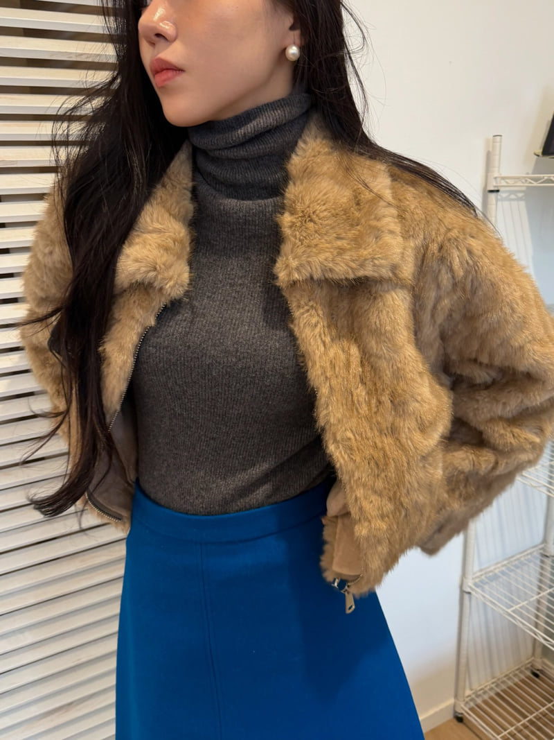 Neroli36 - Korean Women Fashion - #momslook - M Rabbit Soft Zip-Up Jacket - 10