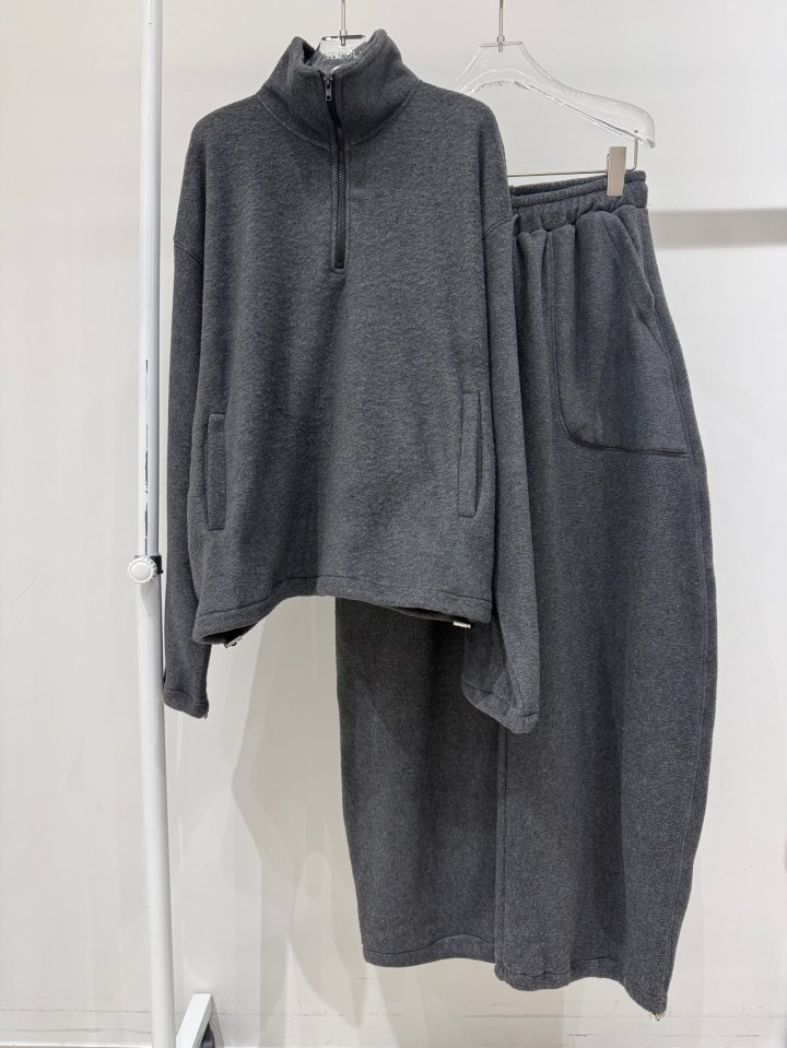 Neroli36 - Korean Women Fashion - #womensfashion - H Loopy Fleece Sweatshirt - 4