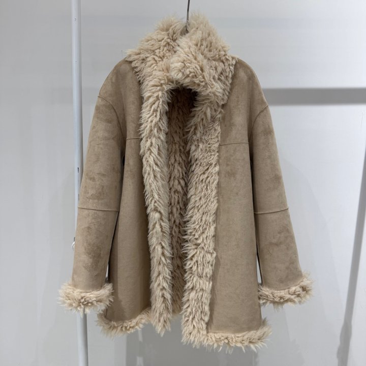 Neroli36 - Korean Women Fashion - #momslook - Ray Shearling Coat - 3