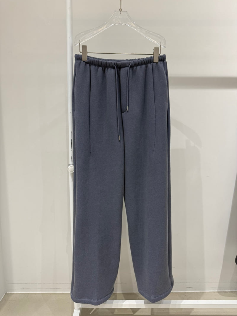 Neroli36 - Korean Women Fashion - #pursuepretty - Heavy Pigment Brushed Pants - 2