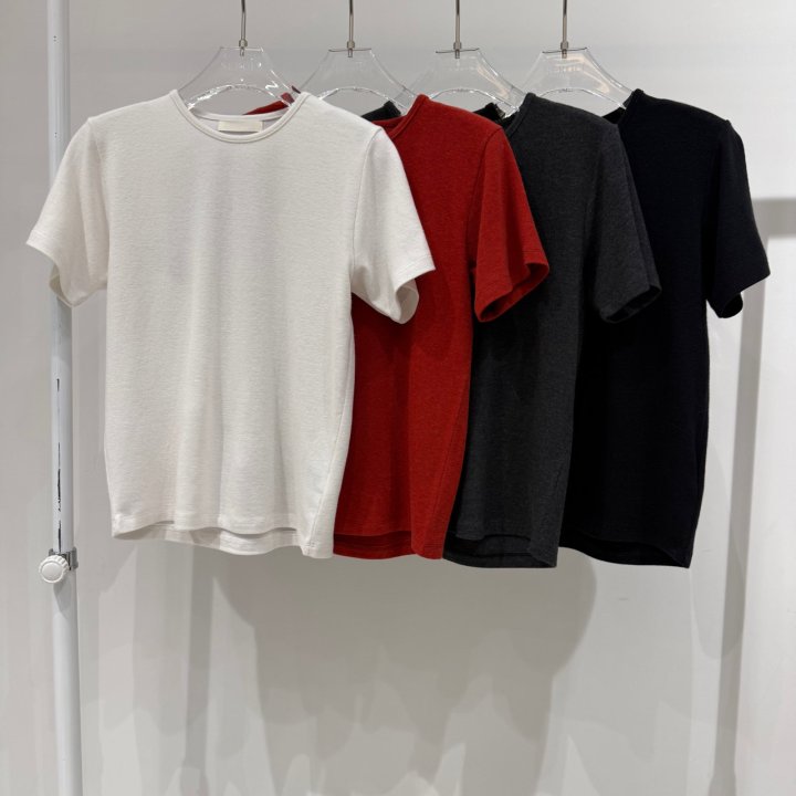Neroli36 - Korean Women Fashion - #pursuepretty - Blooming Short Sleeve Tee