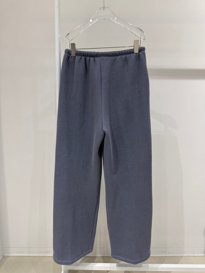 Neroli36 - Korean Women Fashion - #restrostyle - Heavy Pigment Brushed Pants - 3