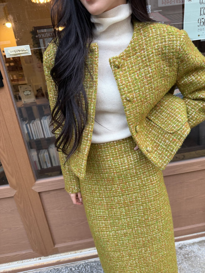 Neroli36 - Korean Women Fashion - #restrostyle - Charles Crop Jacket - 11