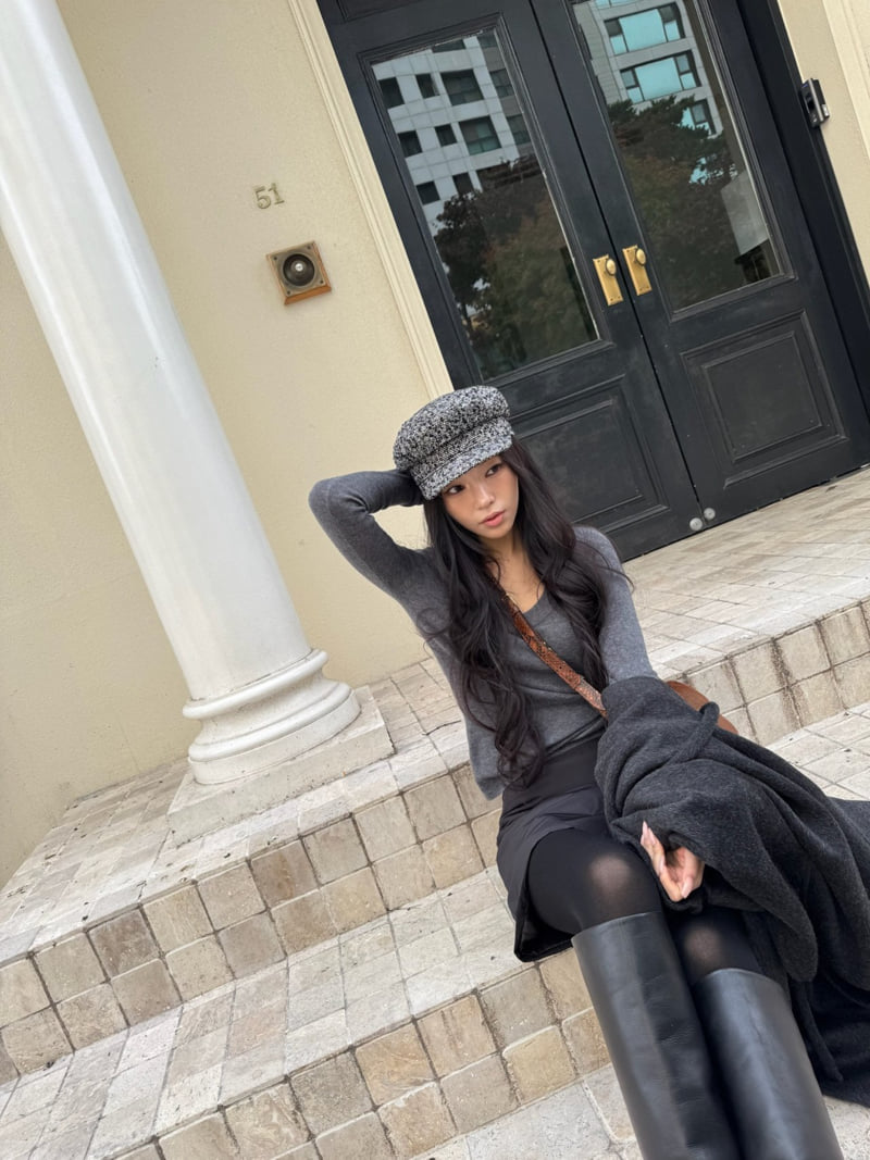 Neroli36 - Korean Women Fashion - #restrostyle - M Deep U Neck Knit - 7