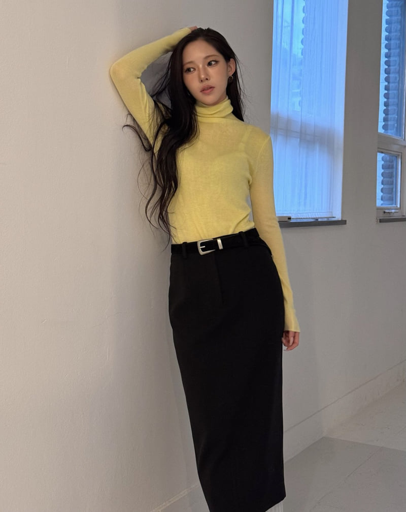 Neroli36 - Korean Women Fashion - #restrostyle - Topic Contrast Skirt - 6